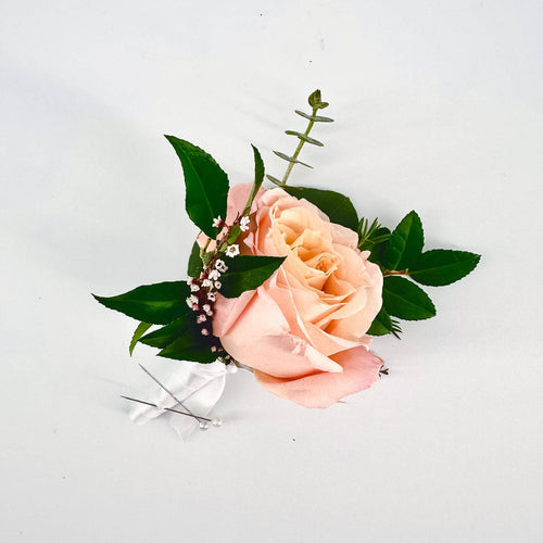 Boutonniere "Peach Glow" - Flowers Valley Shop