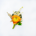 Boutonniere "Tangerine Dream" - Flowers Valley Shop