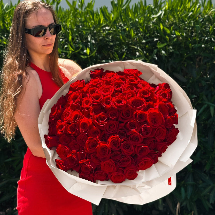 Sbvc Roses Grand Prix Red Roses Bouquet |Delivery across Bay Area | Flowers Valley ...