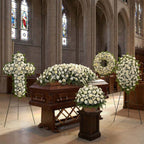 Ivory Passage collection in ivory and white tones is featuring timeless classic design for funeral services