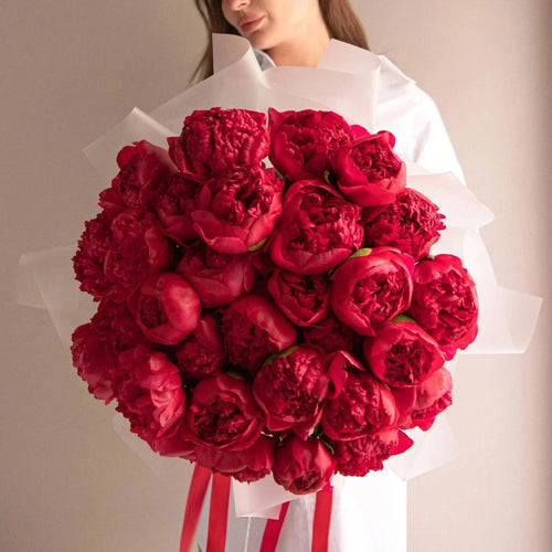 No.318 Burgundy Peonies at Flowers Valley Shop