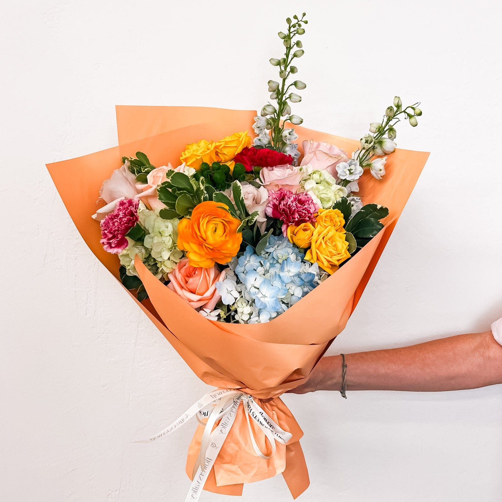 Tangerine Twist Bouquet | Colorful Mixed Flowers Bay Area