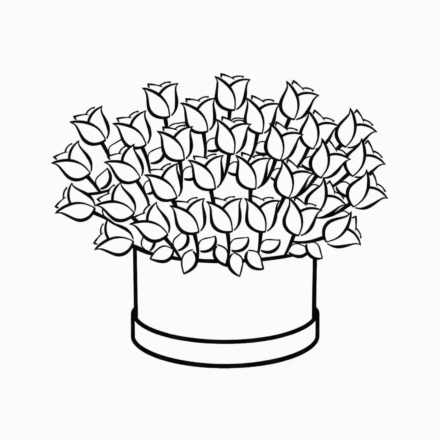 Designer Choice Hat Box Arrangement in Grand size with lush, abundant premium seasonal flowers