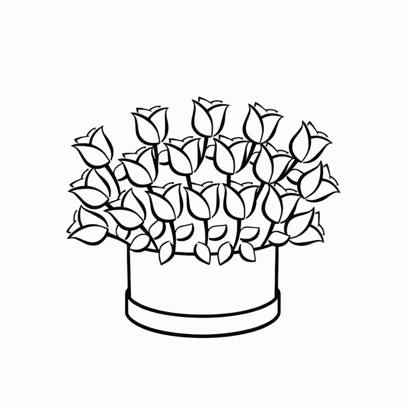 Designer Choice Hat Box Arrangement in Deluxe size featuring fuller volume and elevated floral design