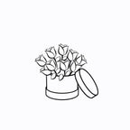 Designer Choice Hat Box Arrangement in Standard size with premium seasonal blooms by Flowers Valley