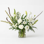 Elegant White Sympathy Flower Arrangemen - Flowers Valley Shop