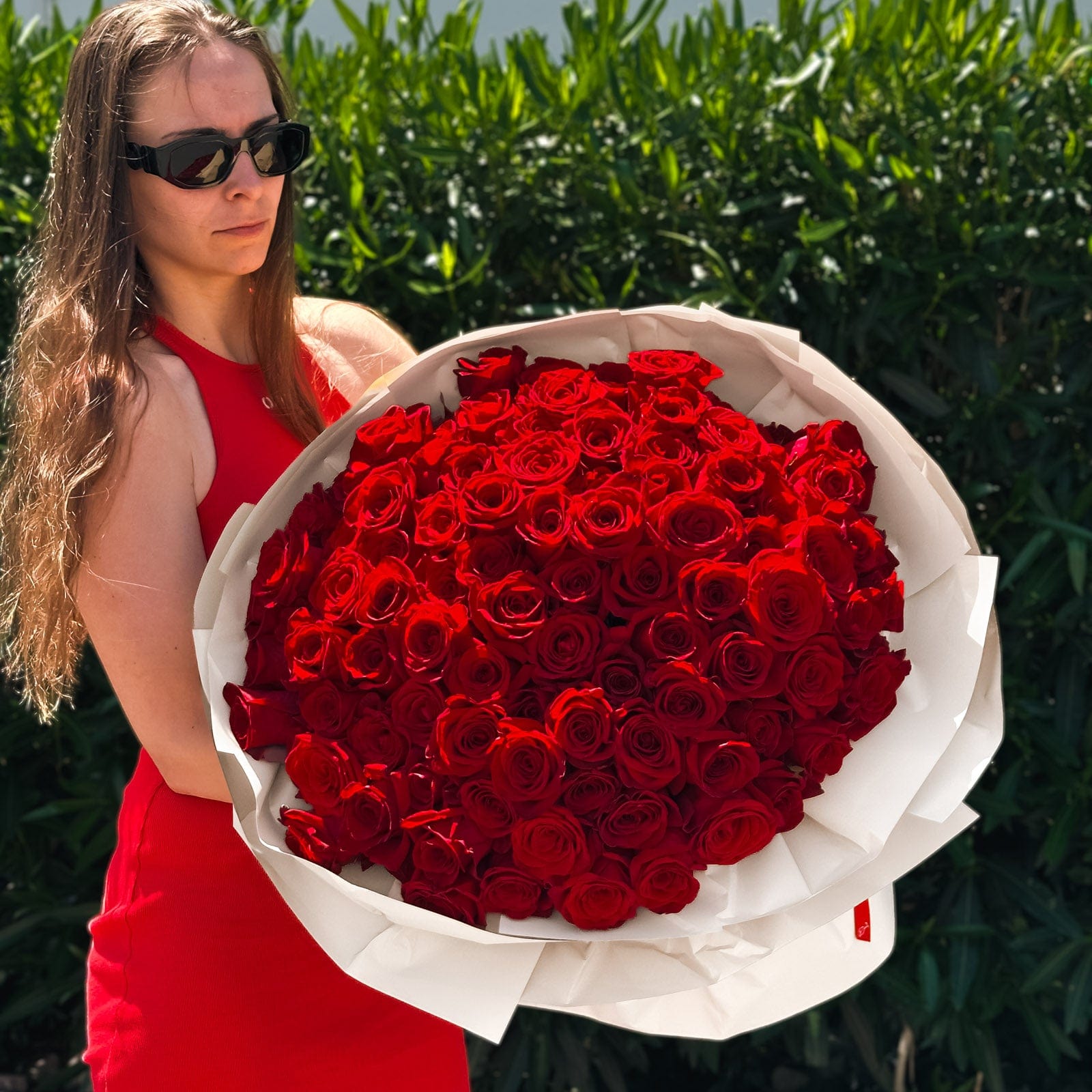 flower bouquet for red dress Colorful w/ Touch of Red (Prom Bouquet)