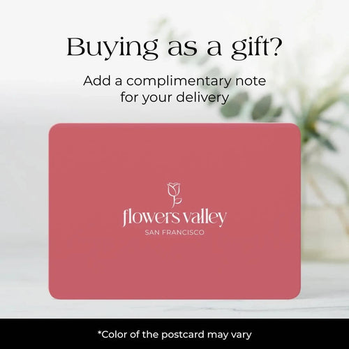 Buying as a gift? Add a complimentary note for your delivery