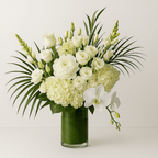 sympathy white flowers