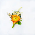 Boutonniere with ranunculus "Tangerine Dream" - Flowers Valley Shop